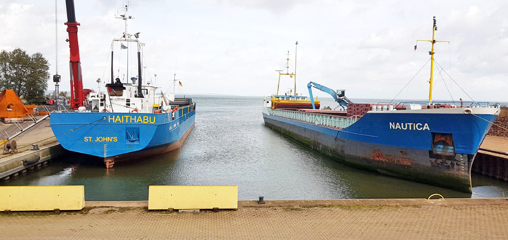 Schiffe steuern immer häufiger den Ueckermünder Industriehafen an
