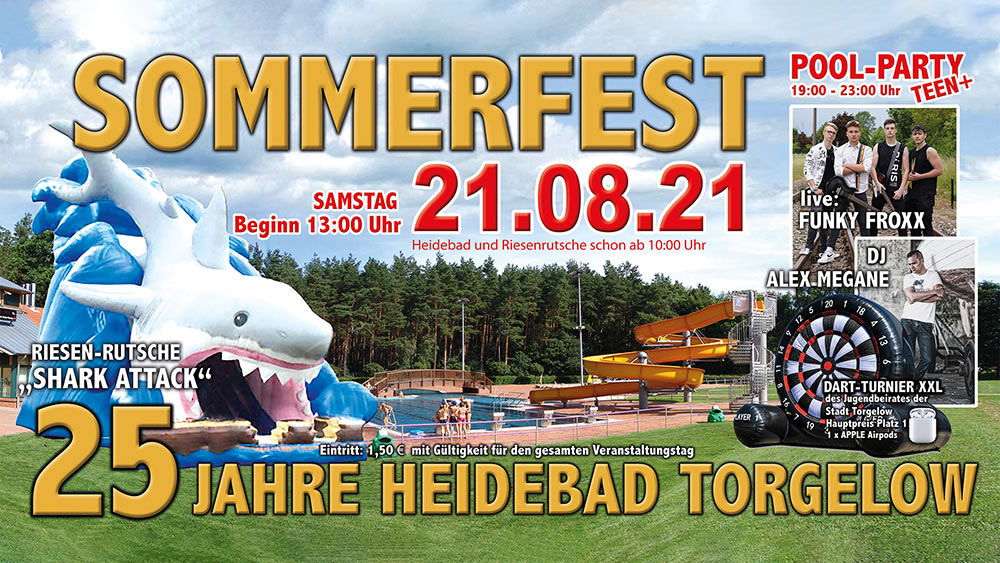 25 Jahre Heidebad Torgelow: Auf zum großen Sommerfest!