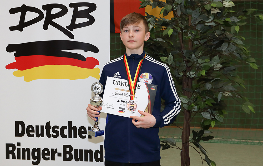 Torgelower Ringer holt Bronze bei Deutschen Meisterschaften in Sachsen