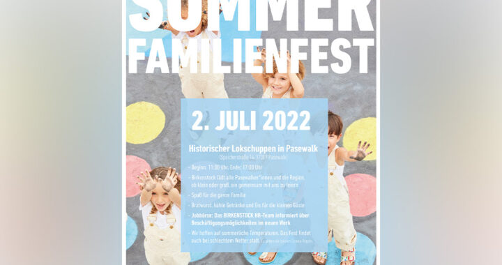 Birkenstock lädt zum Familien-Sommerfest in den Pasewalker Lokschuppen ein