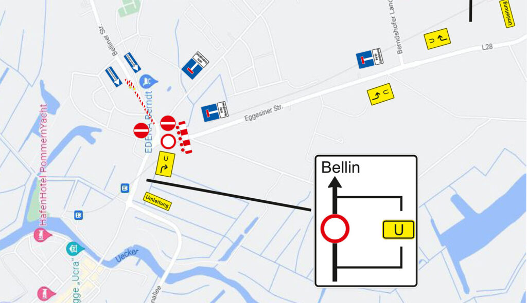 Belliner Straße wird kurzzeitig zur Einbahnstraße