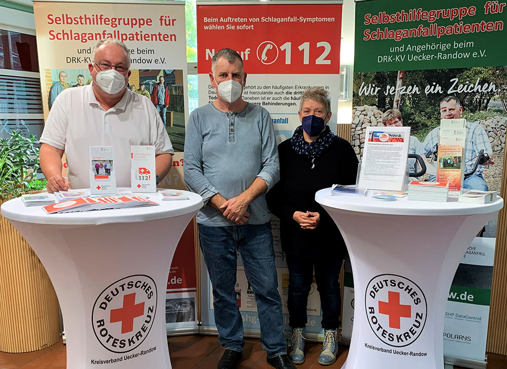 Welt-Schlaganfalltag: Infostand im Klinikfoyer Ueckermünde 