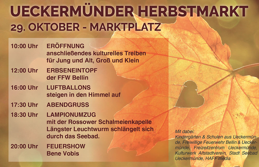 Herbstmarkt in Ueckermünde: Stürzen Sie sich ins bunte Getümmel!