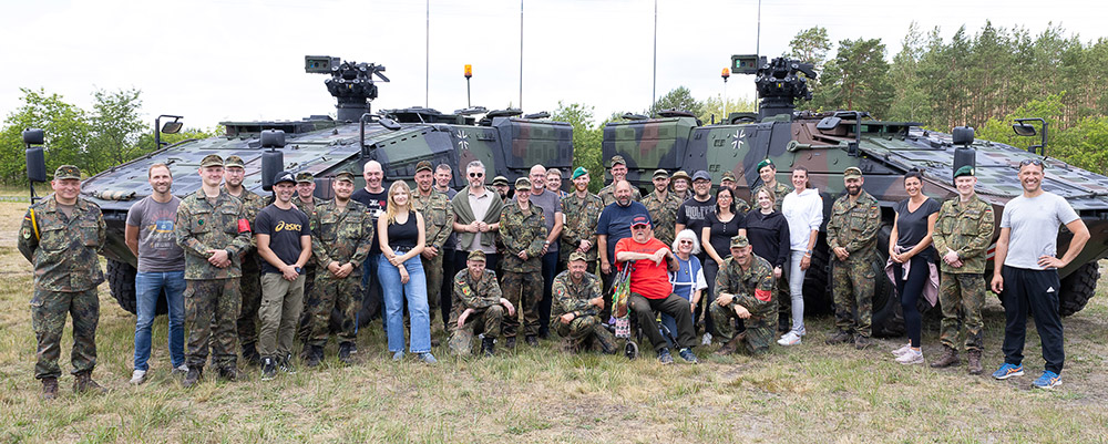 Stadt Ueckermünde besucht Patenkompanie in Torgelow