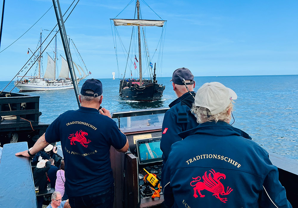 Pommernkogge als Publikumsliebling auf der Hanse Sail