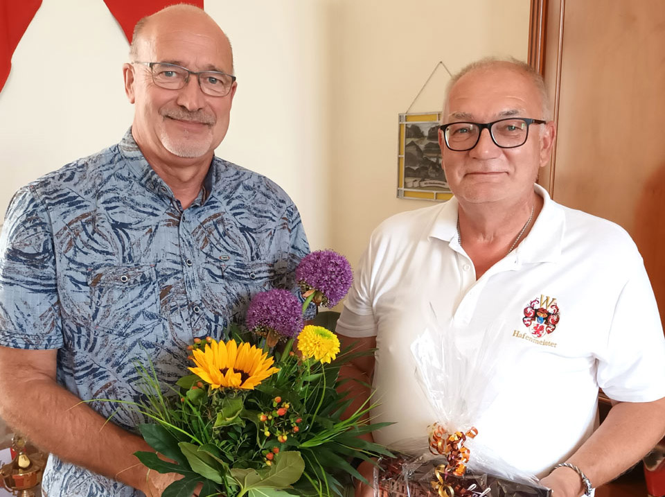 25 Jahre im Dienst der Stadt: Hafenmeister Roland Till geehrt für seine Treue und Leidenschaft