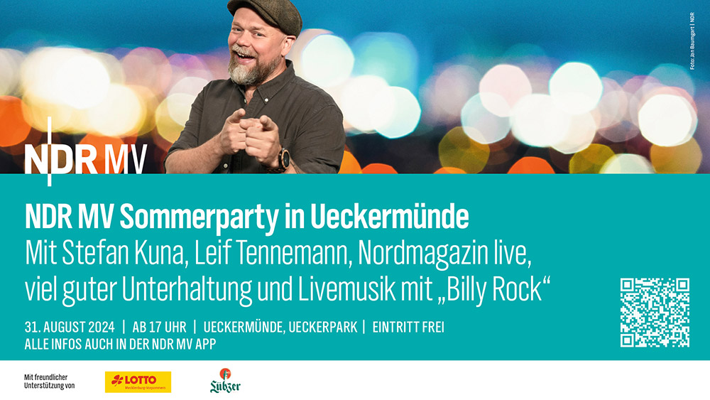 NDR MV Sommerparty am 31. August im Seebad Ueckermünde