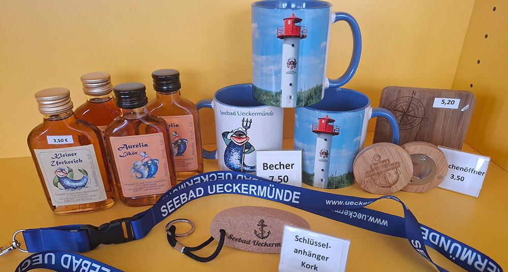 Neue Souvenirs in der Ueckermünder Tourist-Info