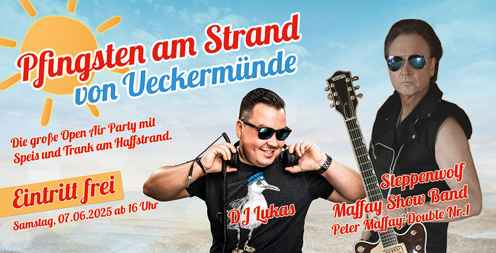 Auf zur großen Open-Air-Party am Strand! (ABGESAGT!)