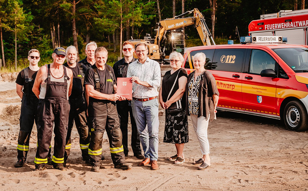 Moderner Neubau für die Feuerwehr Altwarp rückt näher