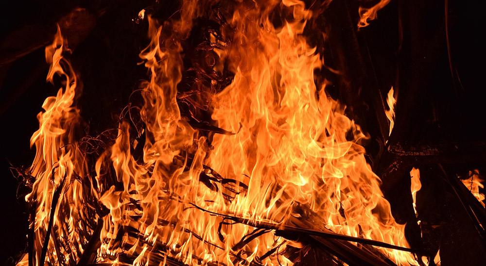 Eisbaden und Weihnachtsbaumverbrennen in Altwarp