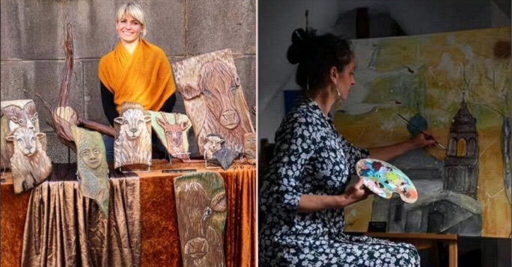 Kunst im Bürgerbüro: Ausstellung mit Ivonne Manteuffel und Sofia Eisbrenner