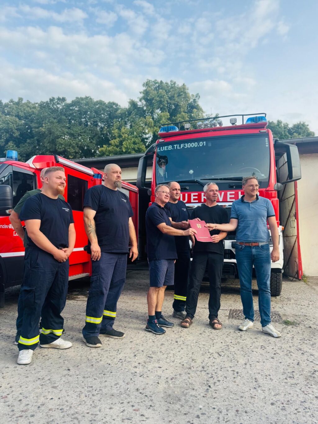 750.000 Euro für die Freiwillige Feuerwehr Lübs