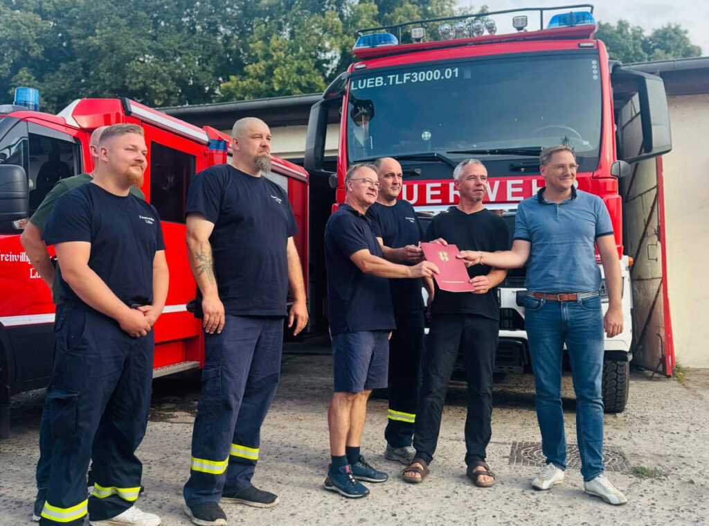 750.000 Euro für die Freiwillige Feuerwehr Lübs